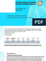 Cara Mendesain Pondasi Telapak Beton Bertulang Dengan Benar