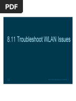 8.11 Troubleshoot WLAN Issues