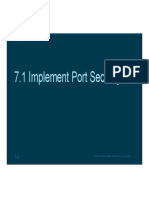 7.1 Implement Port Security