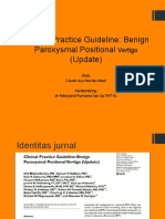 Clinical Practice Guideline: Benign Paroxysmal Positional (Update)