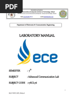 VTU Advanced Communication LAB Manual 2020 - KLS VDIT Haliyal