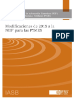 Modificaciones NIIF Para Pymes 2015