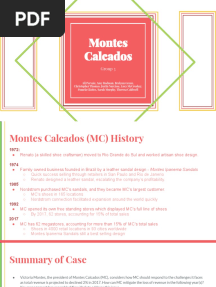 Montes Calcados Case