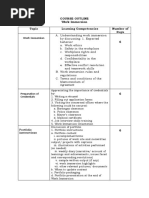 COURSE OUTLINE - Work Immersion