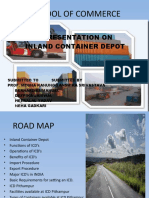 School of Commerce: A Presentation On Inland Container Depot