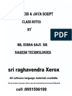 HTML Notes by Subba Raj Sir