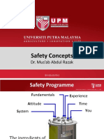 Safety Concepts: Dr. Mus'ab Abdul Razak