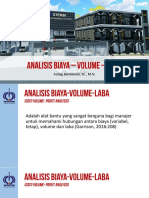 7 Analisis Biaya - Volume - Laba