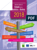 Informe Estado Justicia Bolivia 2018