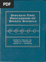 Discrete Time Processing of Speech Signals - Proakis