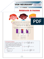 Aritmética-Multiplicación y División de Fracciones