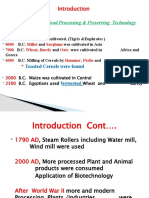 History of Primary Food Processing & Preserving Technology