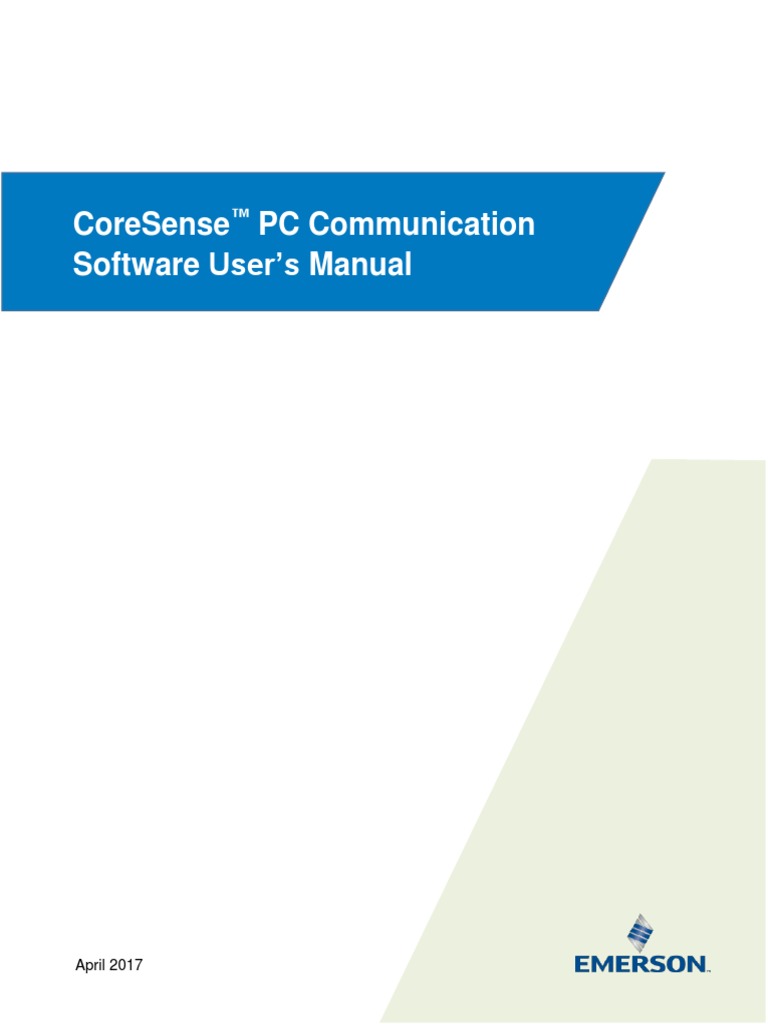 Coresense PC Communication Software User'S Manual: April 2017 April ...