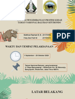 Proyek Pengembangan Profesi Ksdae Taman Nasional Baluran Situbondo