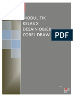 Modul Tik Kelas X Desain Objek Corel Draw