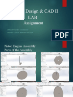 Machine Design & CAD II LAB: Assignment