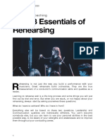The 13 Essentials of Rehearsing