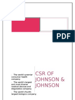 World's Leading Health Care Company: Johnson & Johnson's CSR Initiatives