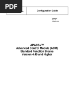 APACS+ Advanced Control Module (ACM) Standard Function Blocks Version 4.40 and Higher