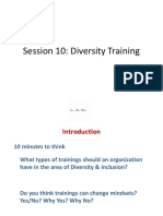Session 10 - Diversity Training