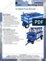 Remove Waste From Aircraft: Lavatory Servicing Carts