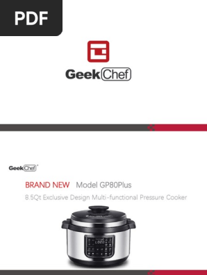 Geek Chef Products 2020 PDF Pressure Cooking Cookware And