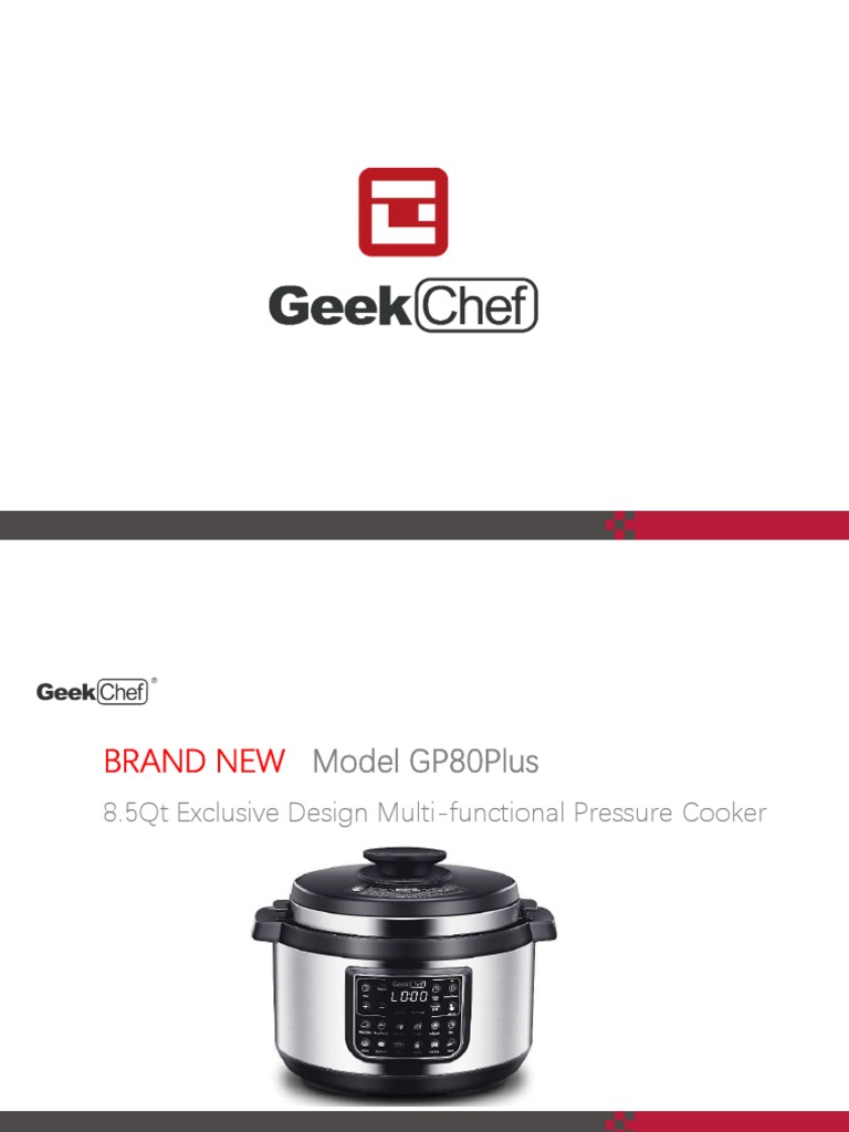 Geek Chef Products 2020 PDF Pressure Cooking Cookware And Bakeware