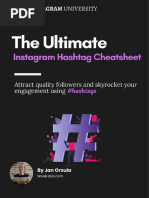 Instagram Hashtag Cheatsheet