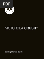 Motorola Crush: Getting Started Guide