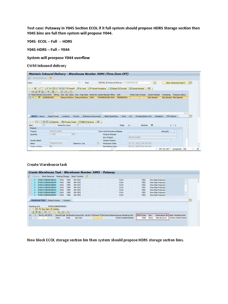 Y045 Stoarge Section ECOL | PDF
