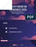 Youth Forum On Economics 2020: Under Armour Case Study