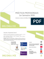Prácticas Profesionales 1er Semestre 2020: Colectivo Creativo de Política Pública Ingeniamx S.C