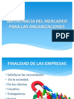 1. Importancia Del Mercadeo Para Las Organizaciones_Diapositivas 10 Slides