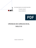Analisis Cronicas de Caracas en El Siglo 20