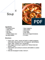 Tortellini Soup: Ingredients