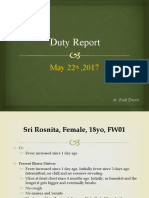 Duty Report: Dr. Rudi Erwin