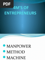 4m's of Entrepreneurs