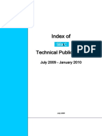 TS Index of Technical Specifications August 2008 - January 2009
