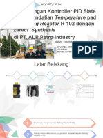 Perancangan Kontroller PID Siste M Pengendalian Temperature Pad A Refining Reactor R-102 Dengan Di PT. ALP Petro Industry