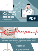 Colostomy Irrigation Procedure