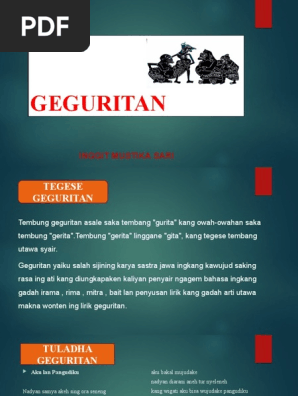 Bab 1 Geguritan Kelas Xi