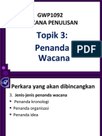 TOPIK 3 Penanda Wacana