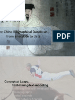 The China Biographical Database - From Anecdote To Data
