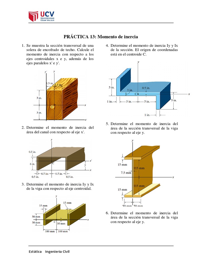 Momento de Inercia en Ingeniería Civil | PDF