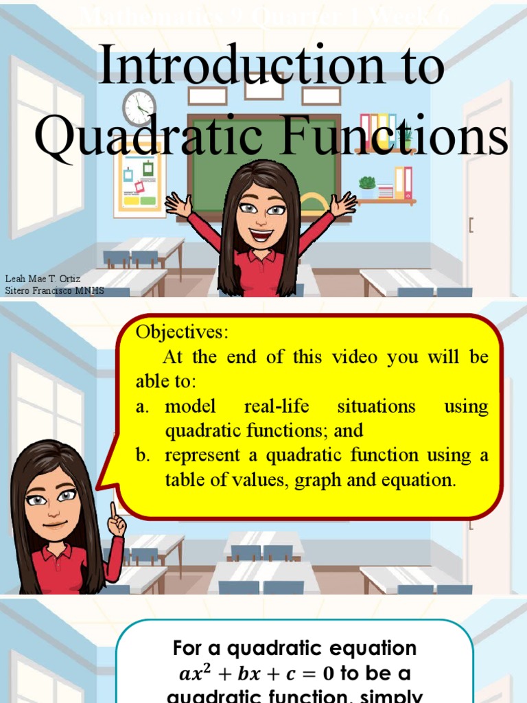 Introduction To Quadratic Functions | PDF | Abstract Algebra ...
