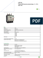 Product Data Sheet: Tesys LRD Thermal Overload Relays - 9... 13 A - Class 10A