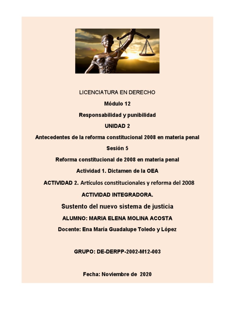 Reforma Penal 2008 en México: Análisis | PDF | Corrupción política ...