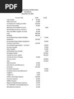 Computerized Bookkeeping of Joseph Landscaping and Plant Store Business Case STUDENT