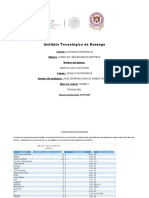 Instituto Tecnológico de Durango Diagrama de Pareto Inventarios y Distribucion de Planta