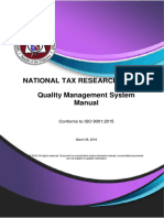 National Tax Research Center Quality Management System Manual